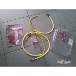 Suzuki RM 125 Kit completo tubi freno aeronautici in treccia metallica