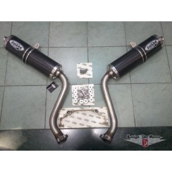 Coppia Terminali SHARK DUCATI MONSTER Passaggio alto CARBONIO