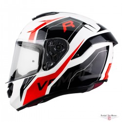 Casco Integrale Vemar HURRICANE Bianco Nero Rosso Misura