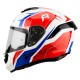 Casco Integrale Vemar HURRICANE Bianco Blu Rosso Misura L