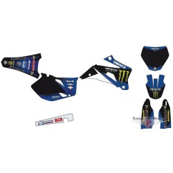 Serie adesivi completa MONSTER Yamaha YZF  250 / 450 dal 2006 al 2009